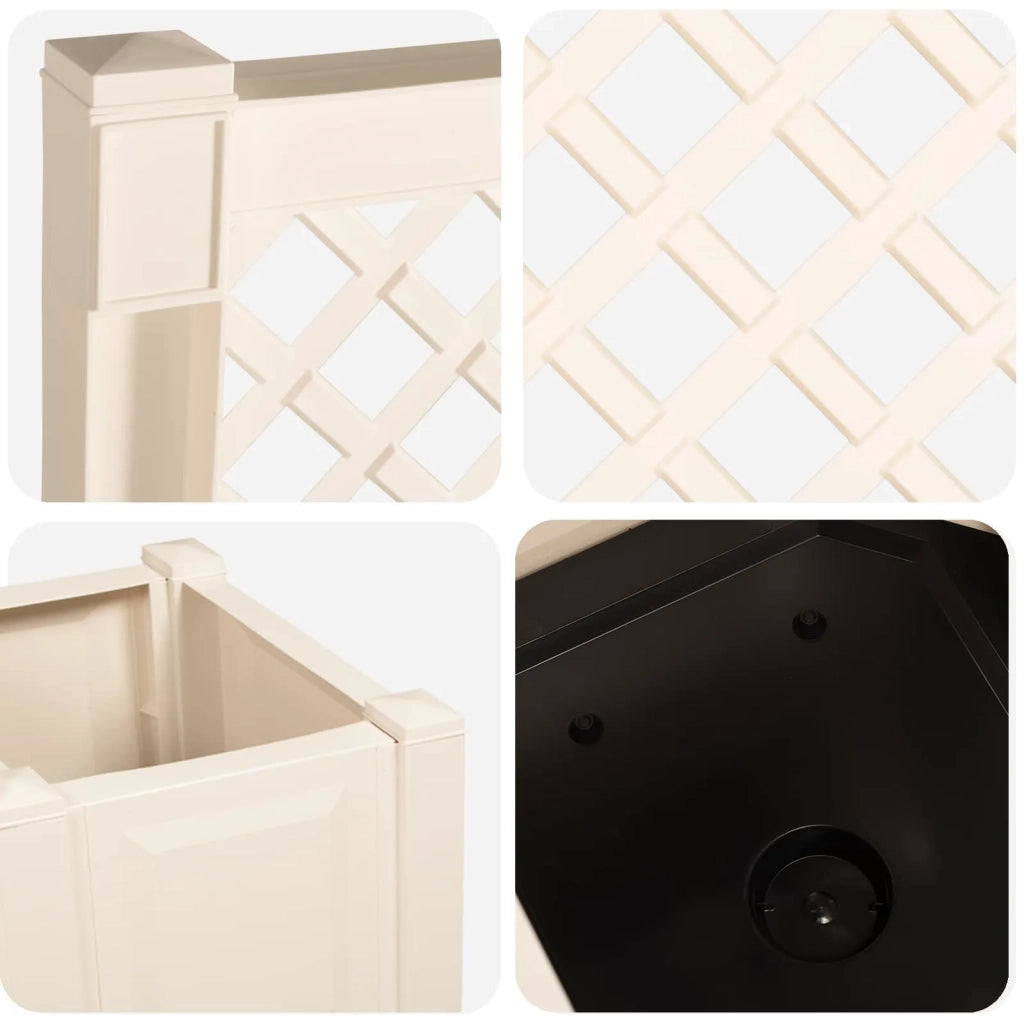 Panchina da Giardino Kopenhagen Bianco 173 x 49 x 135,5 cm PP