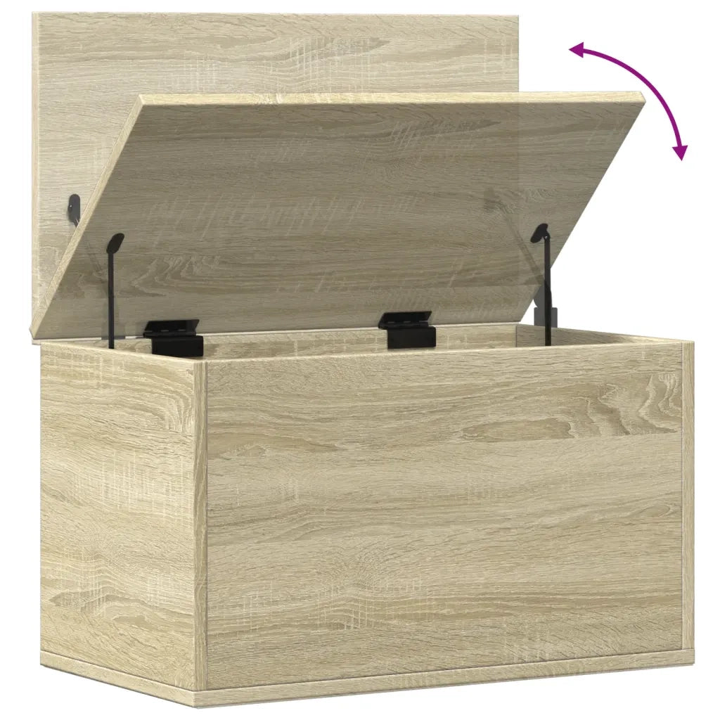 vidaXL Contenitore Portaoggetti Rovere Sonoma 60x35x35cm in Truciolato