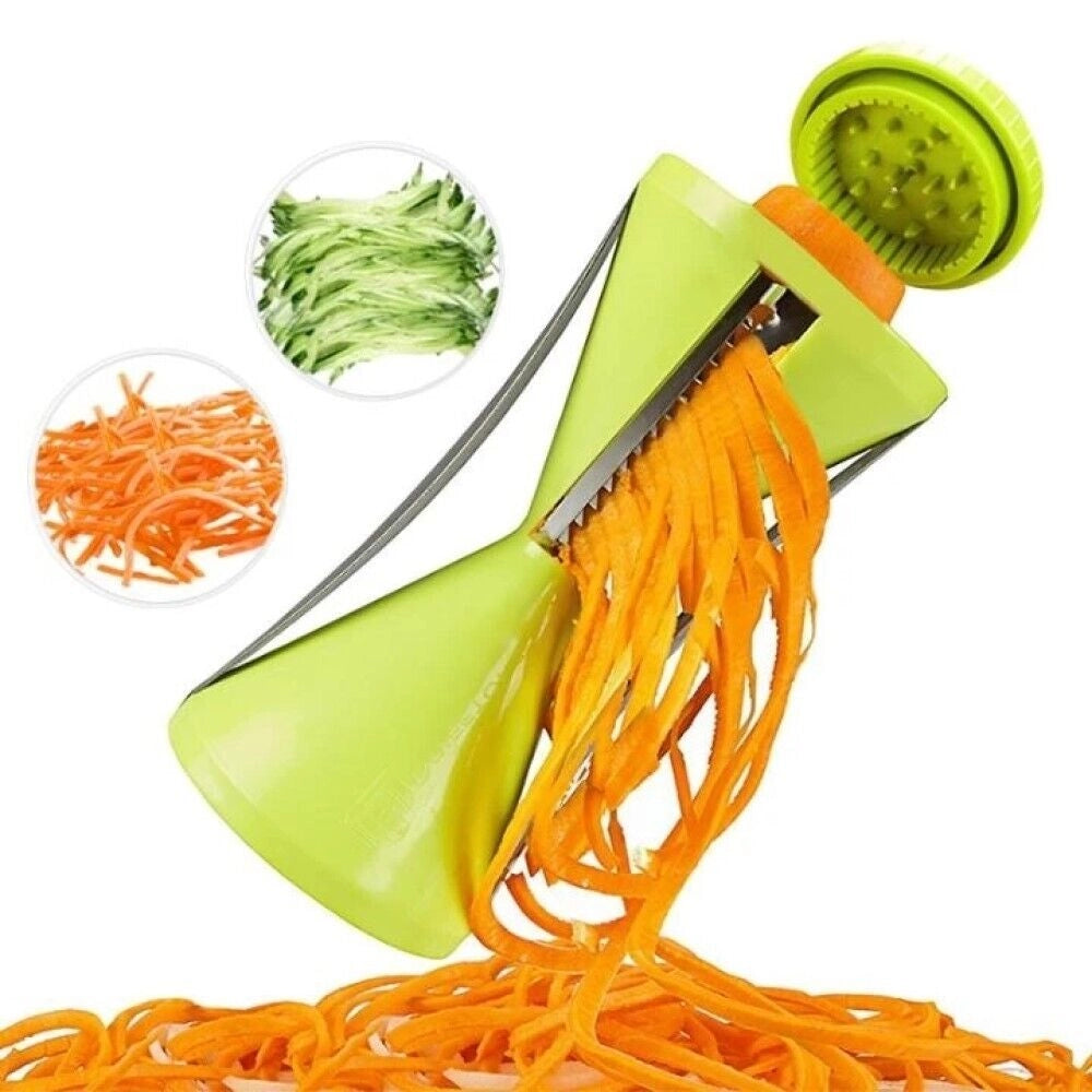 Affetta verdure manuale a spirale affettatrice per verdure Julienne in acciaio
