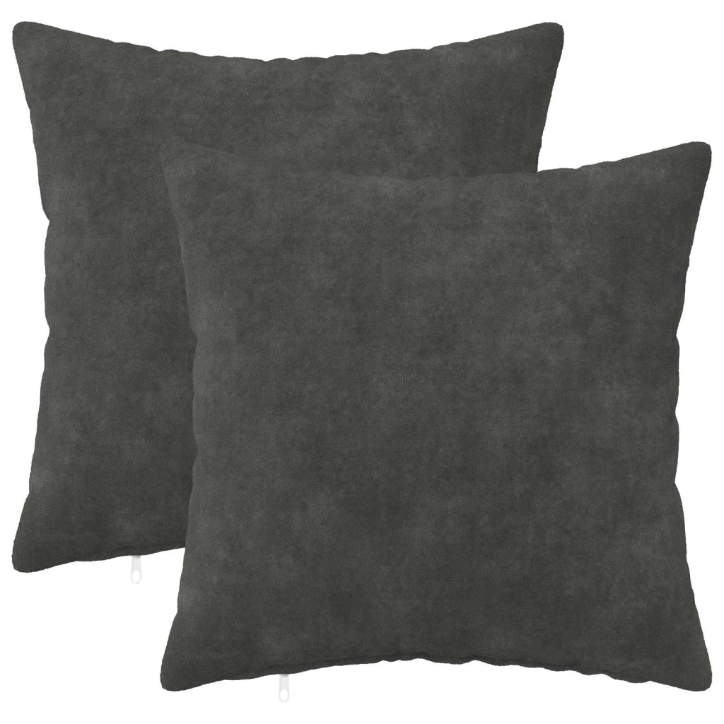 Cuscino con cuscino HEERLEN 2 pz Antracite Fleece in microfibra 927094