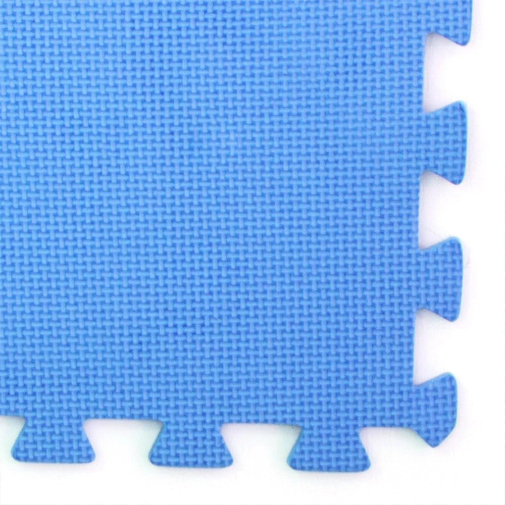 TAPPETO TAPPETINO PUZZLE MORBIDO PER PISCINA 60x60x0,8cm ANTISCIVOLO 6PZ BLU DIVINA HOME