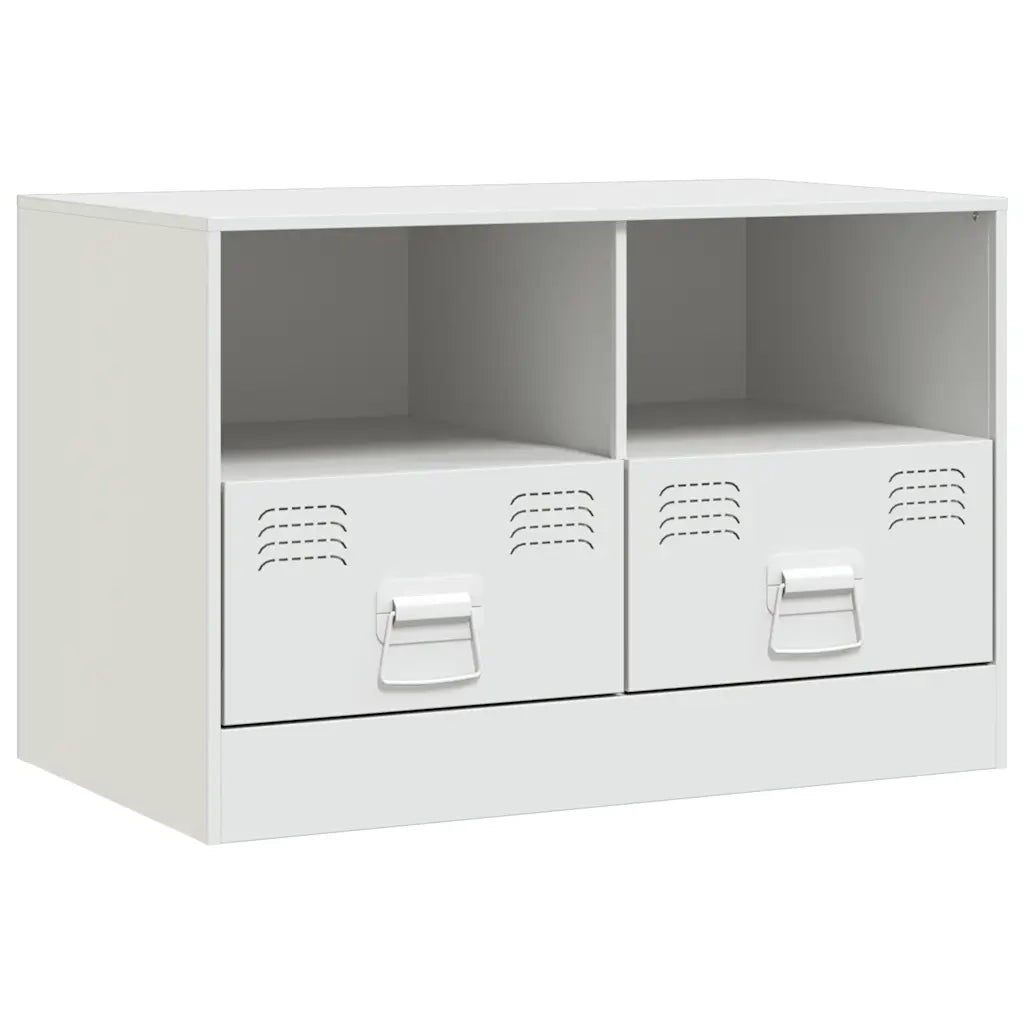 Mobili TV 2 pz Bianchi 67x39x44 cm in Acciaio 841750