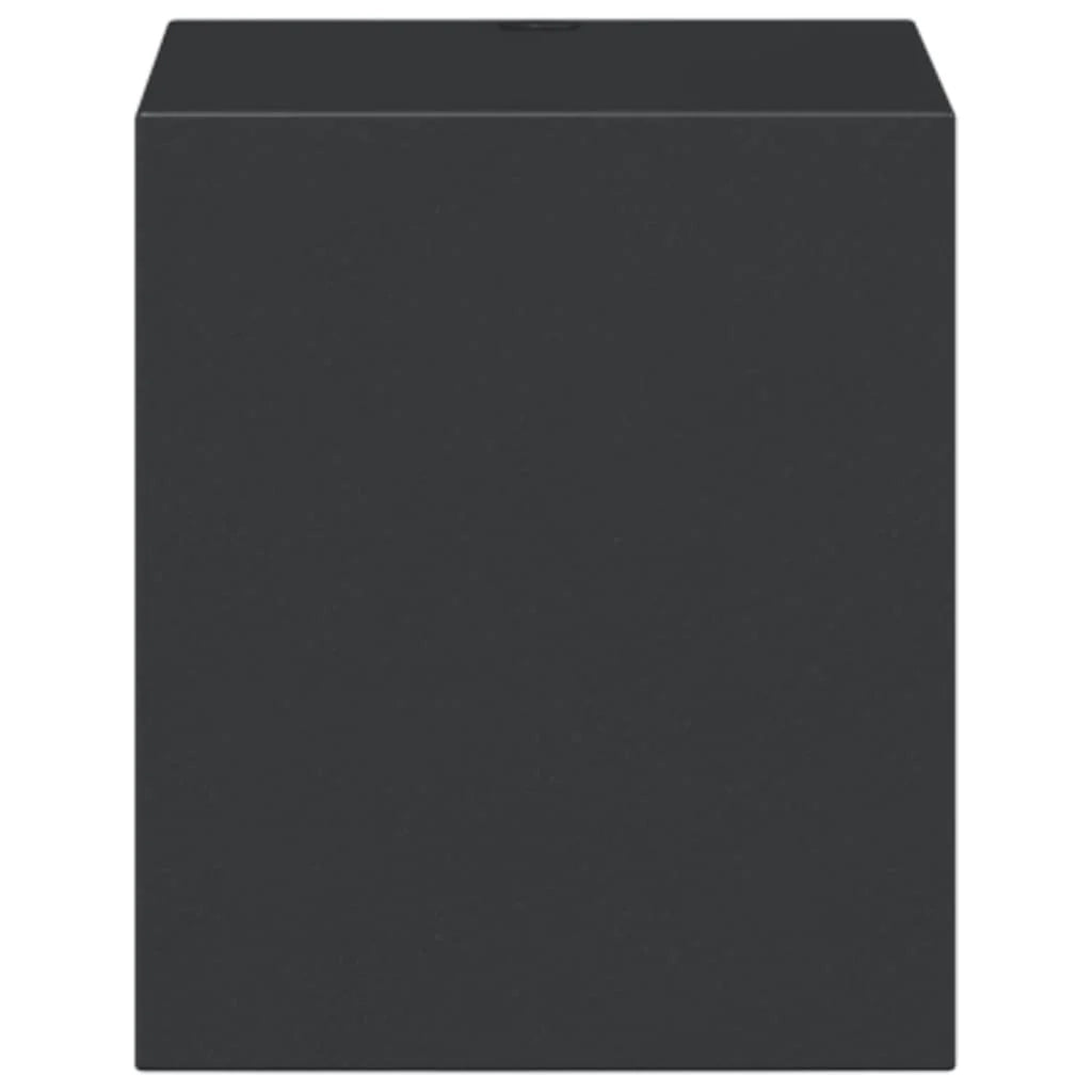 Set di 2 applique da esterno 7 x 9,5 x 8 cm design robusto ed elegante in alluminio nero 02_0056619