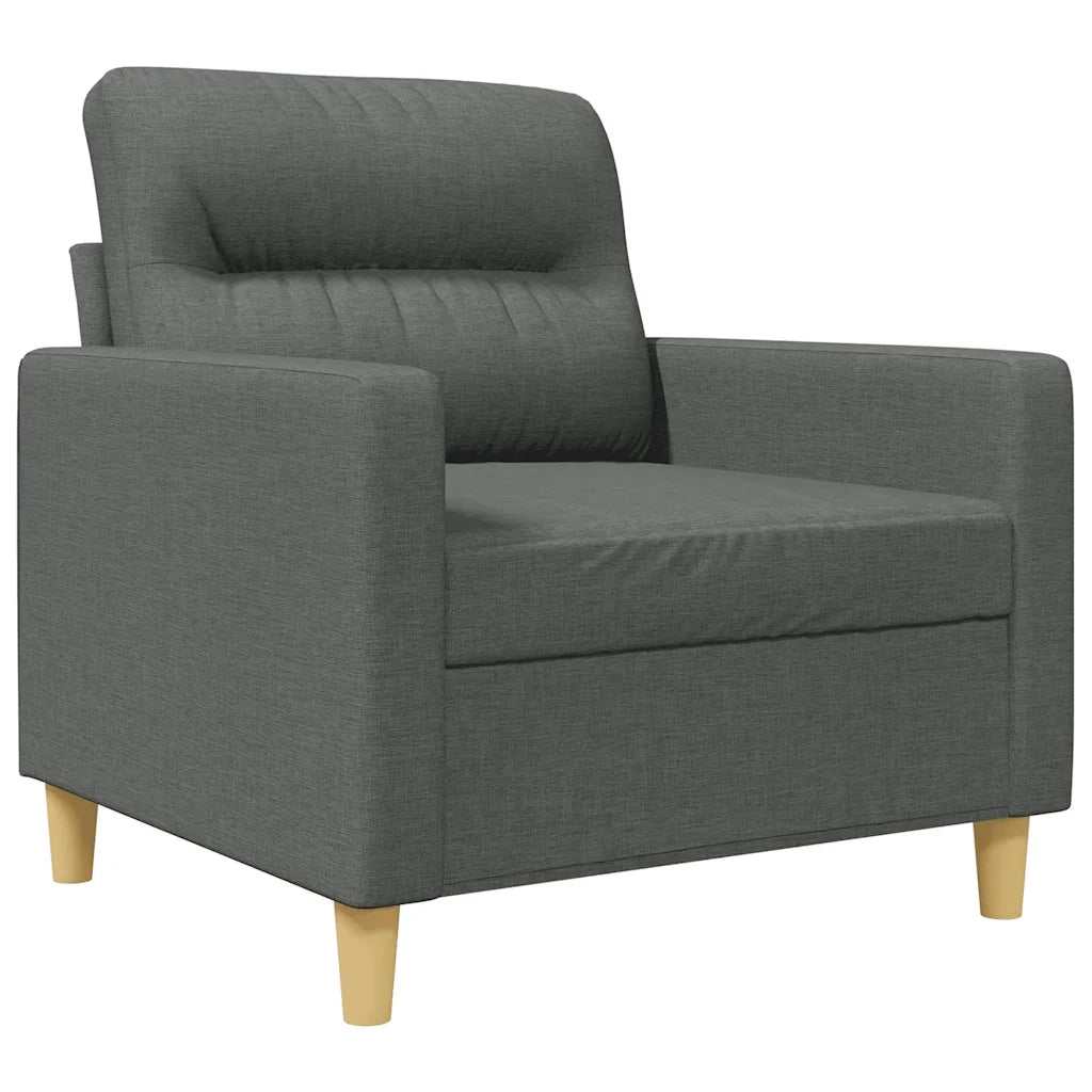 Poltrona Grigio Scuro 60 cm in Tessuto 359220