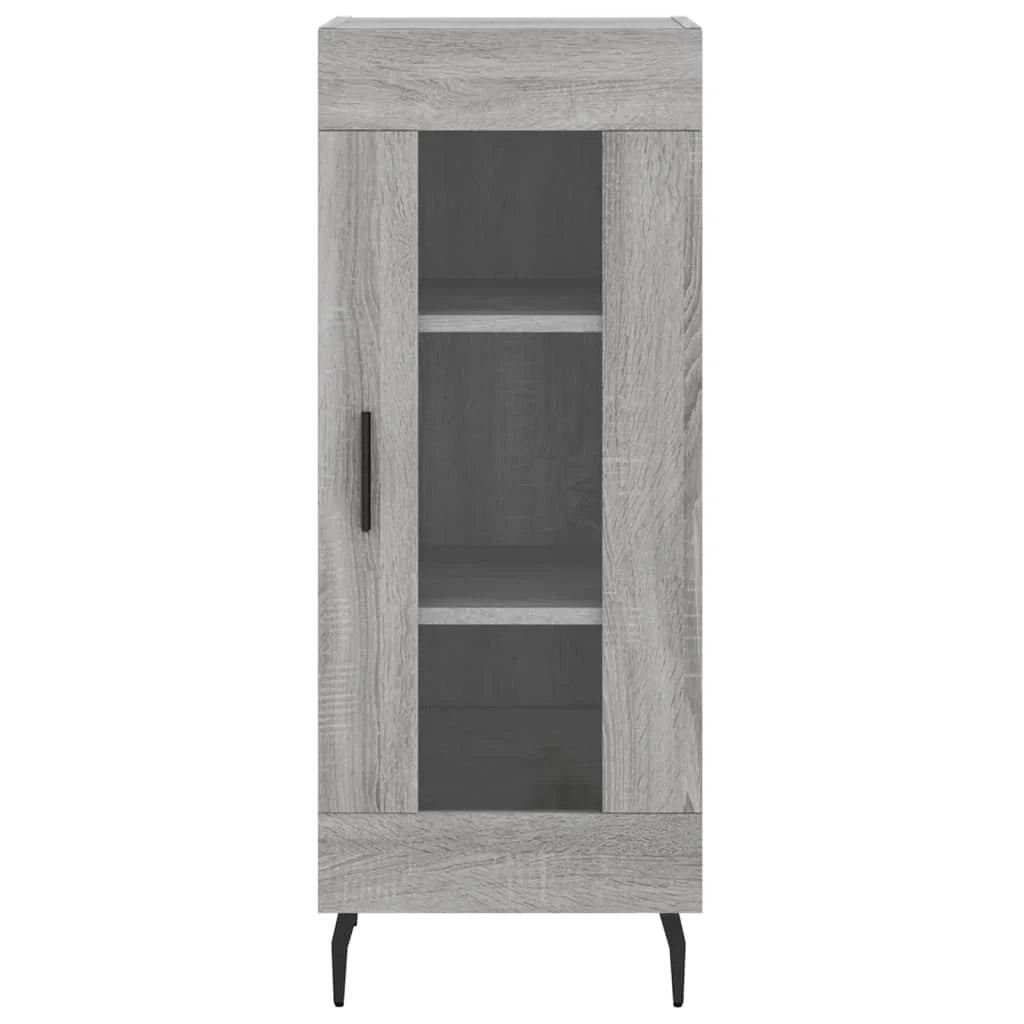 Buffet credenza cassettiera armadio mobile contenitore organizer cucina soggiorno salotto rovere Sonoma alto 34,5 x 34 x 180 cm legno ingegnerizzato grigio 02_0035328