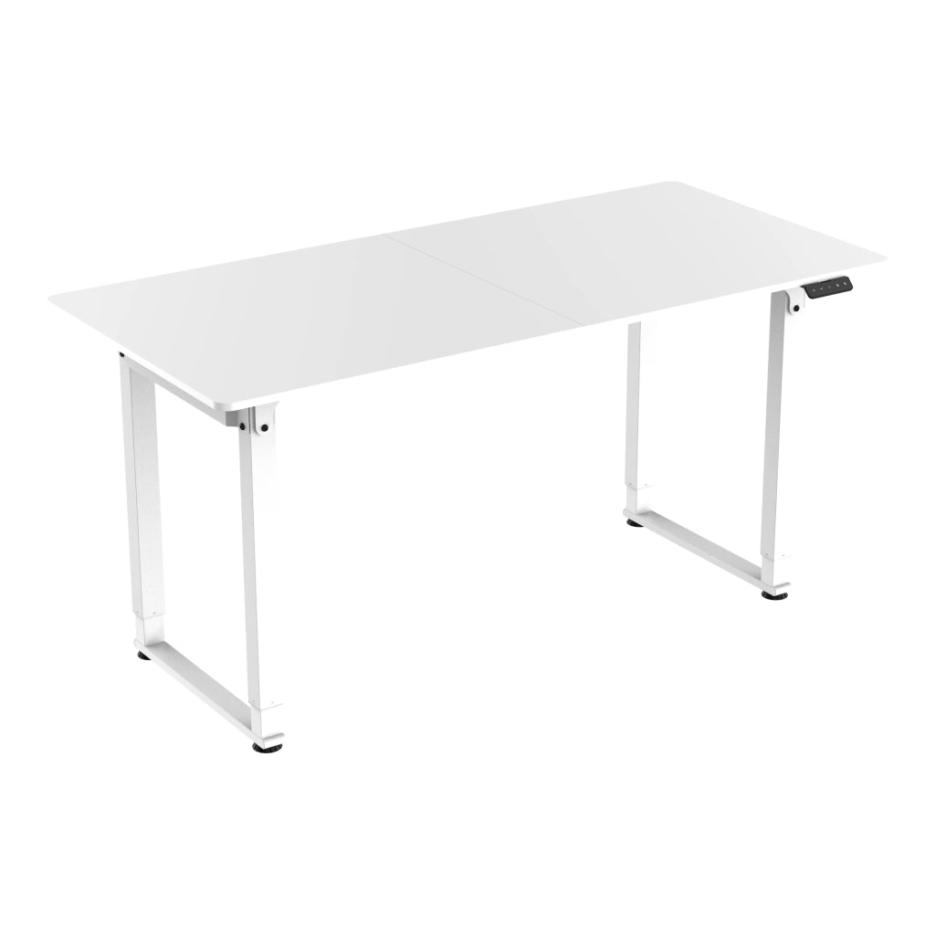 Scrivania Kirkkonummi con Piano Tavolo 160x75 cm Regolabile in Altezza - Bianco pro.tec