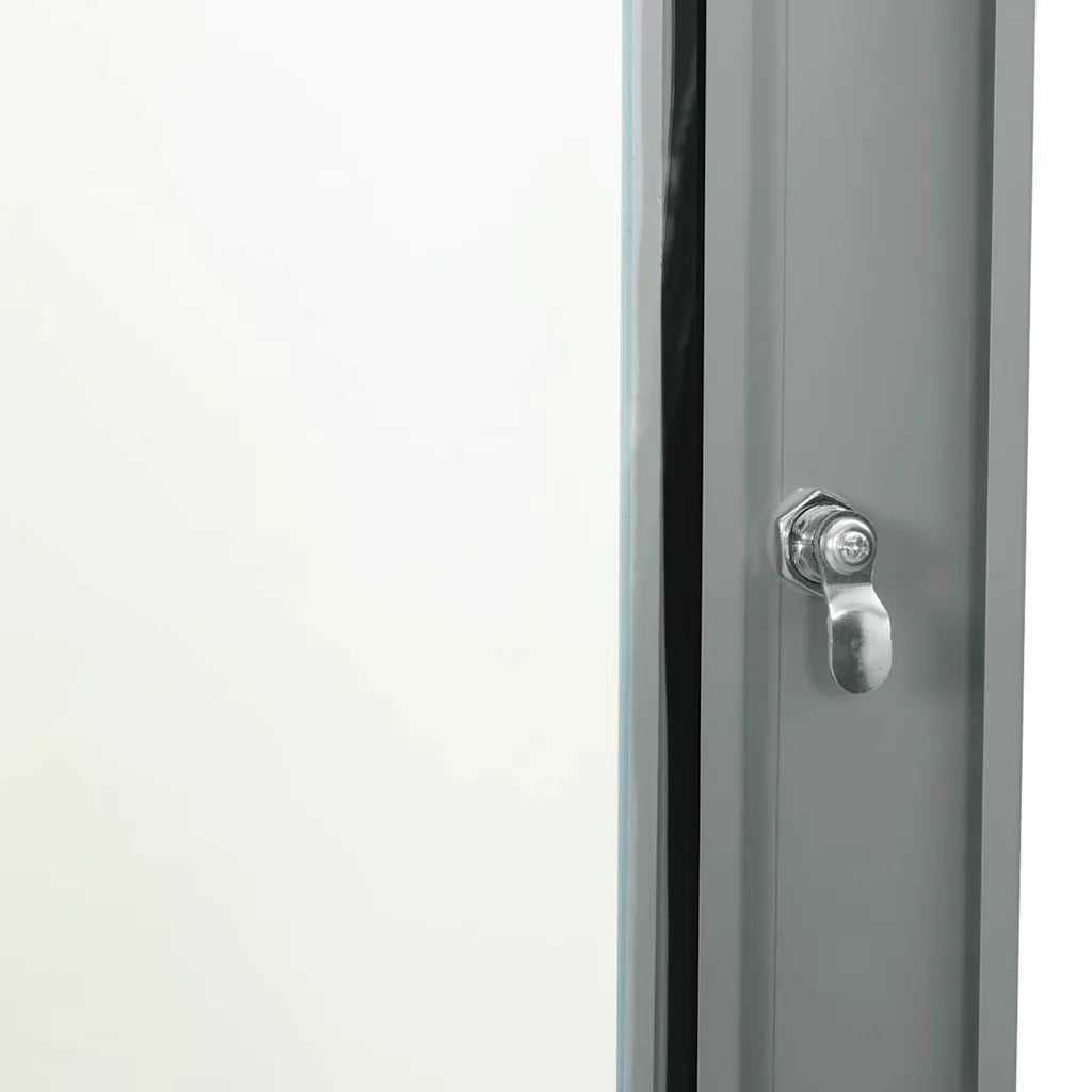 vidaXL Armadietto di rete Grigio 60 x 45 x 28 cm Acciaio