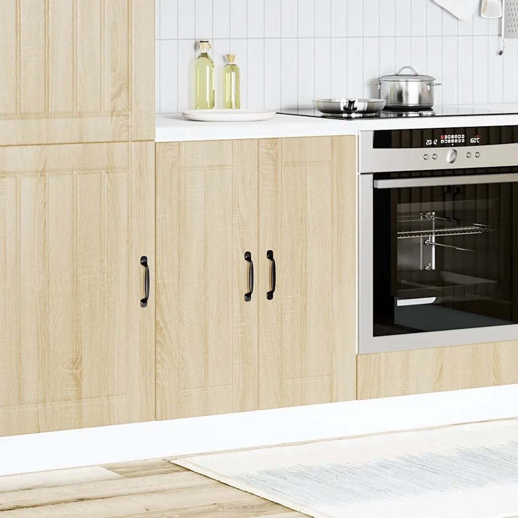 Mobile base lavello-Armadietto da bagno Lucca Rovere Sonoma in Legno Multistrato 955954
