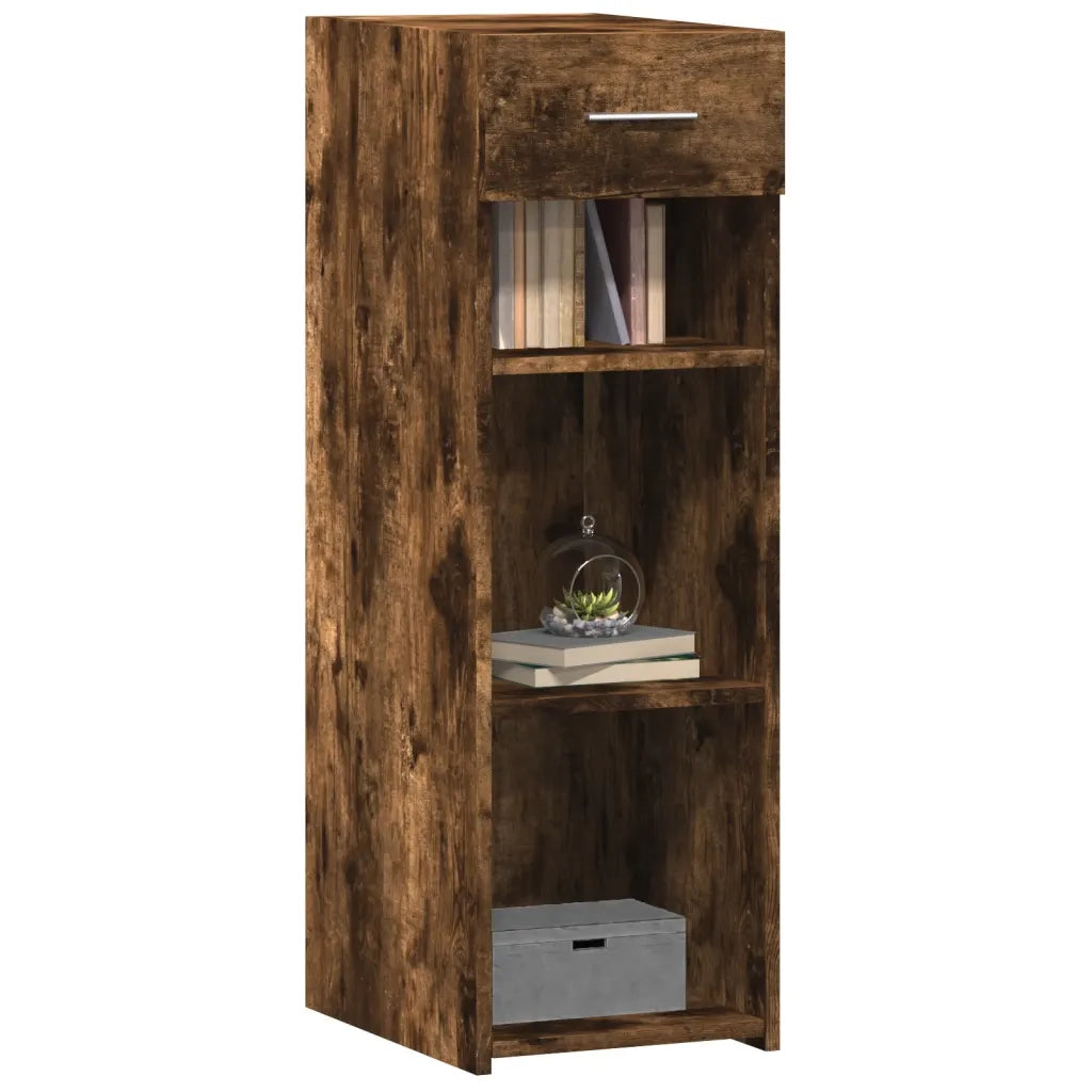 Credenza | Madia | Buffet da pranzo | Armadio da pranzo Rovere Fumo 30x42,5x93 cm in Legno Multistrato