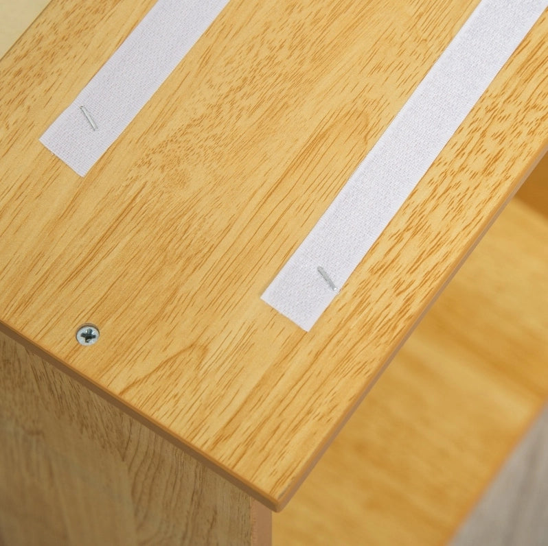 Scala per animali a 4 gradini in MDF, legno naturale