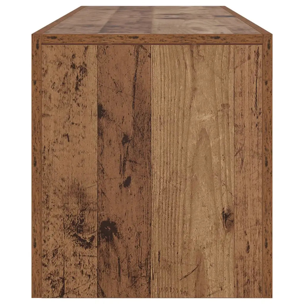 Mobile Porta TV con LED Legno Antico 140x36,5x40 cm Multistrato 856303