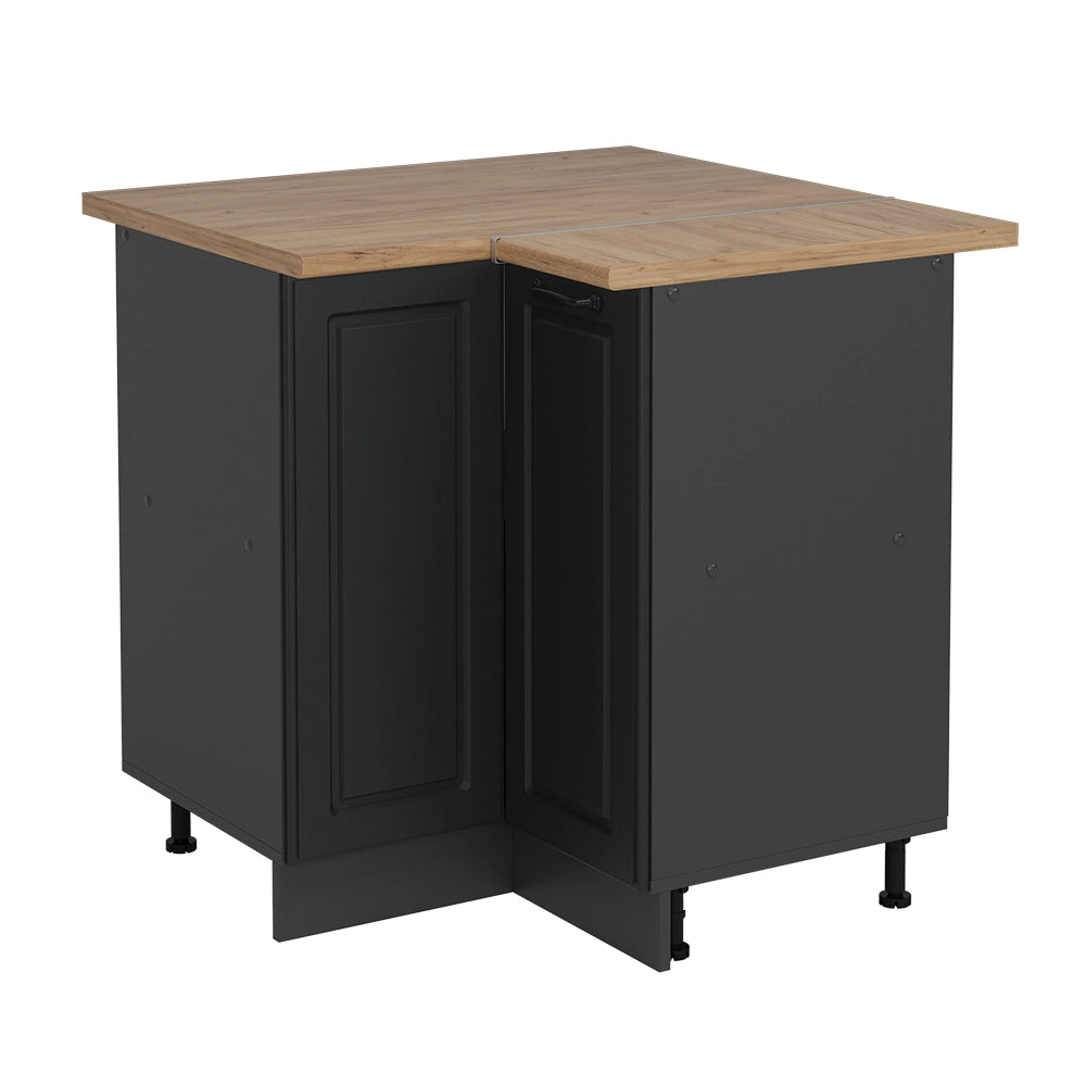 Vicco Mobile ad angolo cucina Antracite casa di campagna 75.6 cm , PL Rovere