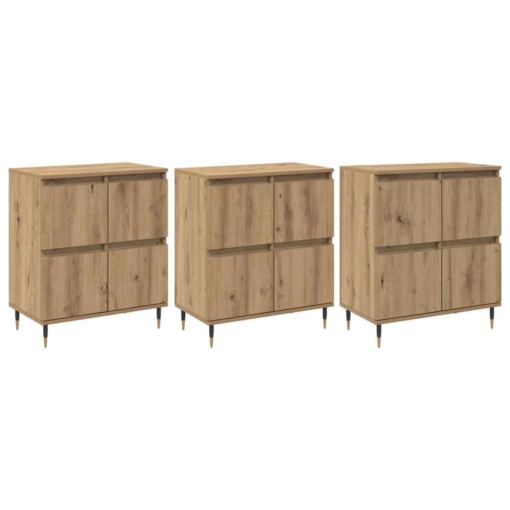 Armadio 3 pcs Rovere artigianale 60 x 35 x 70 cm 3394510