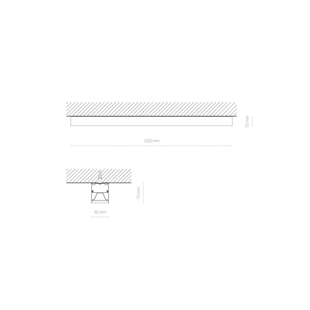 Nowodvorski Office Pro 10210 plafoniera LED 31W nera 121cm
