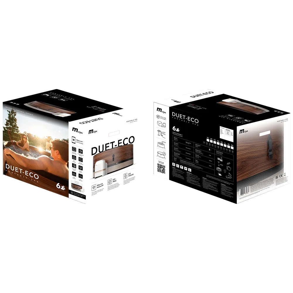 MSpa Spa semi rigida fuori terra MSpa DUET SMART Wi-Fi F-DU062W - Tempo Style 1.73m x 0.65mH