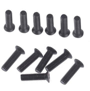 Set di viti a filo a dente M5/M6 - Metalliche - 6 pezzi - Viti destre - Per adattatori per testa di trapano - 22 mm