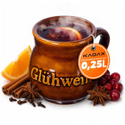 KADAX Kubek z uchem i napisem Gl?hwein 0,25l 1 szt