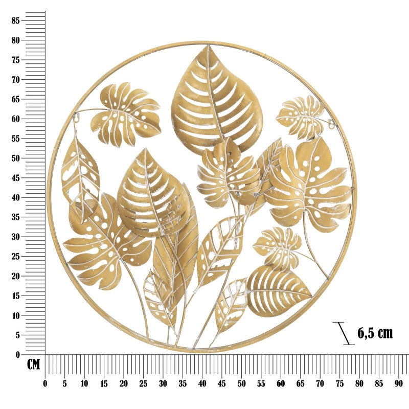 Pannello In Ferro Jungle Round cm ø 80x6.5