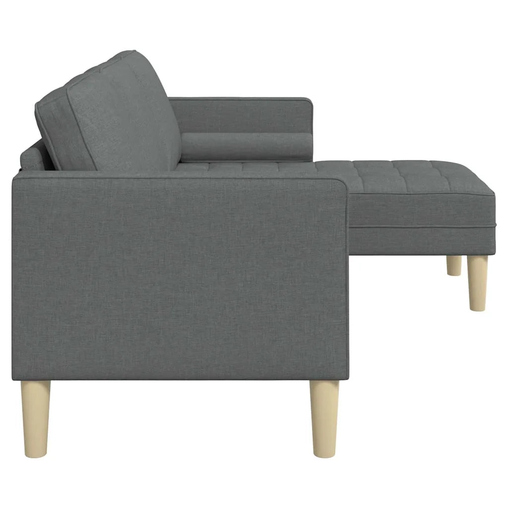 Set di divani con cuscino Grigio scuro Poliestere 42001914
