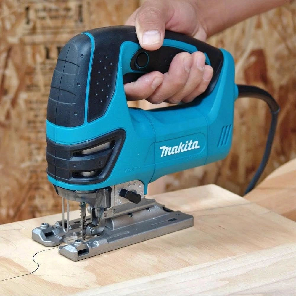 Makita 4350FCT - Caladora 720W electronica 800-2800 cpm con luz. sistema pendular y maletin
