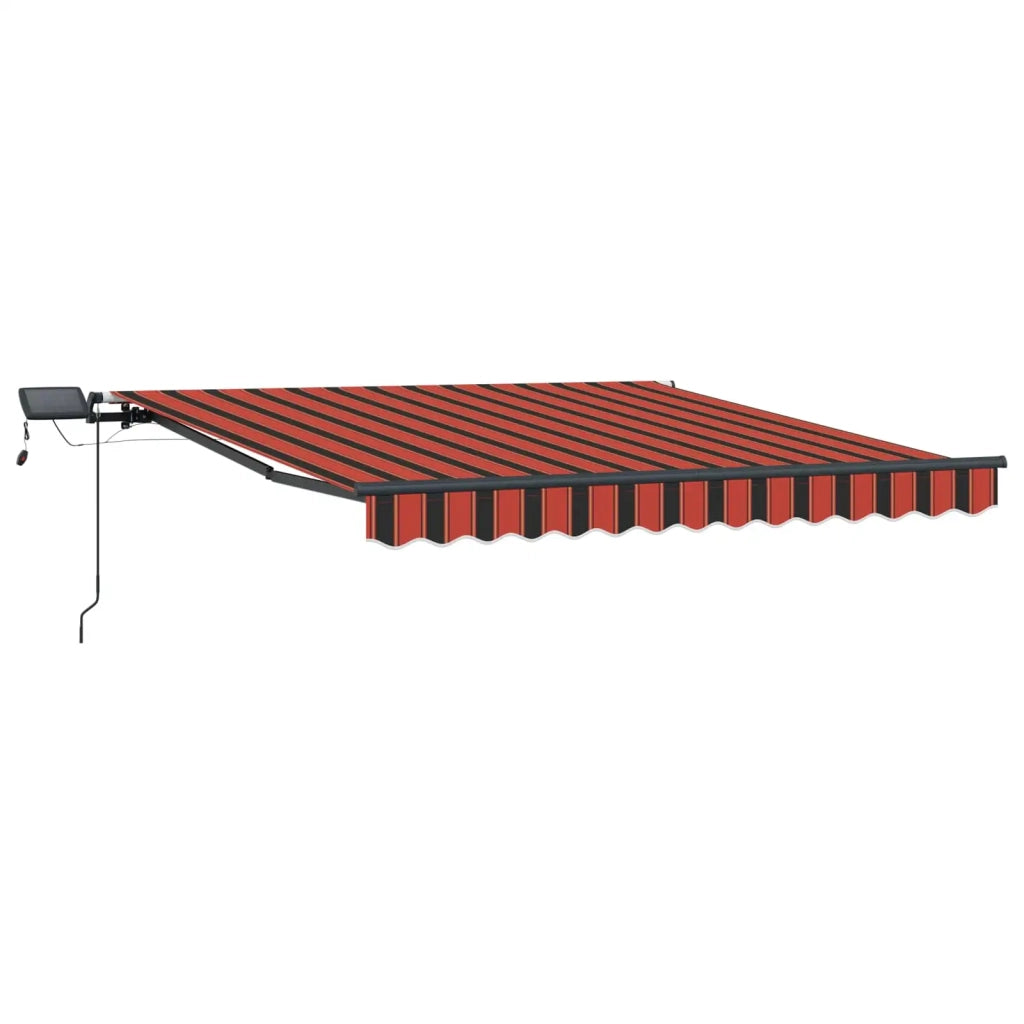 Tenda retrattile-Tenda parasole per balcone arancione e marrone 300 x 250 cm Tessuto
