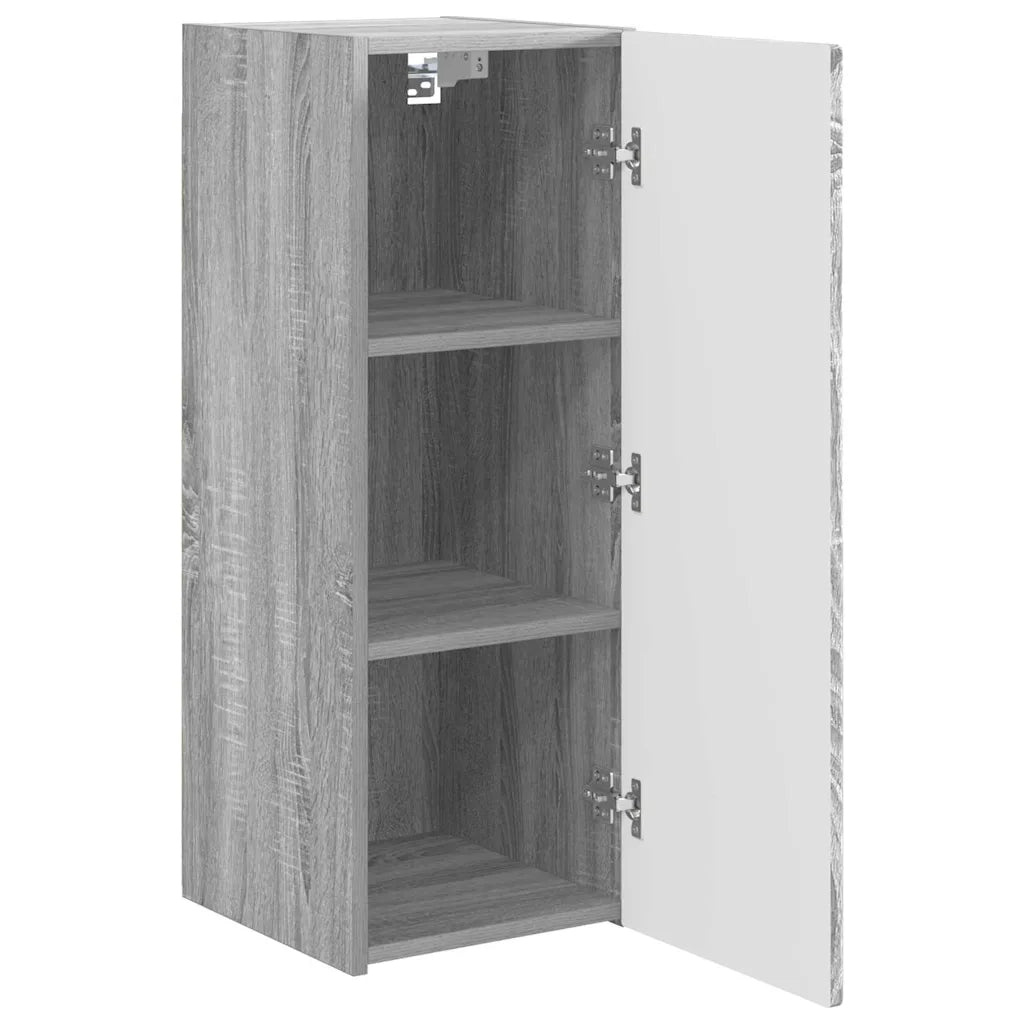 Mobile TV da parete Grigio Sonoma 30 x 31 x 80 cm