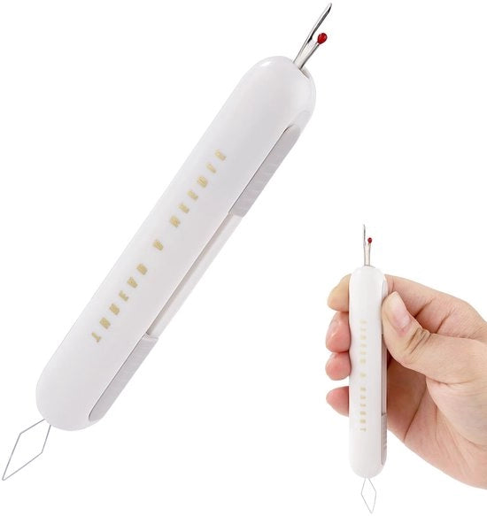 Tessitore 2-in-1 - Tornimesse/Strappatrice a maglia - Manutenzione a maglia - Ricamo - Lavorazione a maglia - ABS, 10,5 x 1,8 cm - Attrezzo per cucire