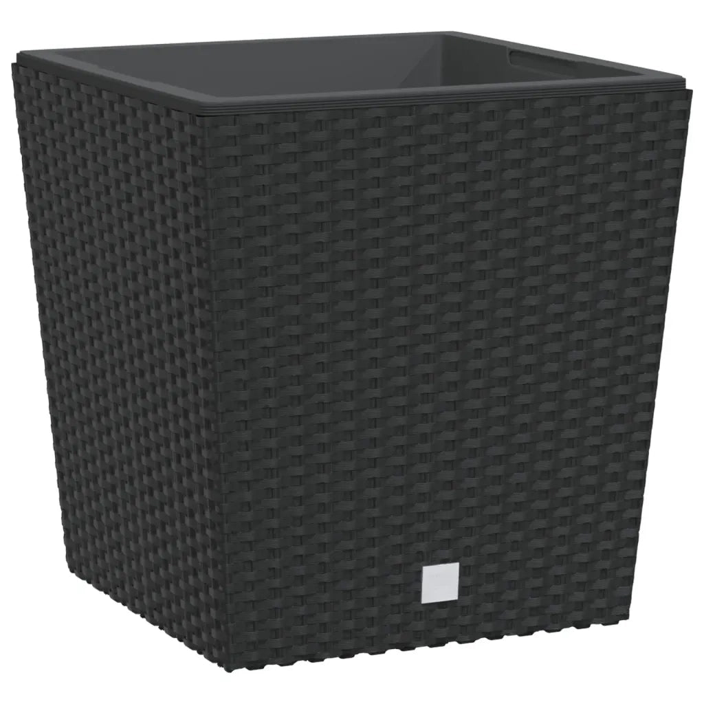 Fioriera con Interno Rimovibile Antracite 21 / 32 L PP Rattan 364678