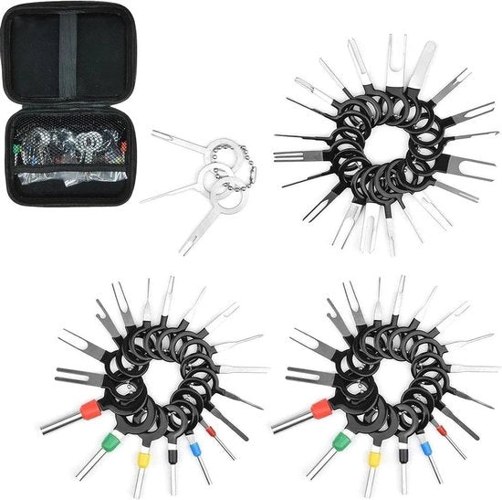 Kit di Rimozione Terminali di Accensione - Kit di Demontaggio Terminali - Rimuovi Contatti a Rondelle - 59 Pezzi - Accessori e Elettronica per la Manutenzione