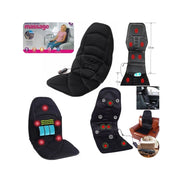 Trade Shop - Cuscino Massaggiante Per Sedile Auto Sedia Casa Divano Massaggio Con Telecomando -