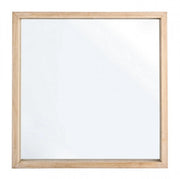 Specchio Legno Naturale Trasparente Moderno da Parete 52x52 - YOUNG