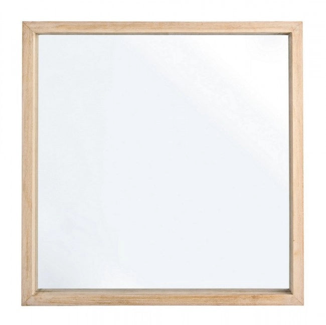 Specchio Legno Naturale Trasparente Moderno da Parete 52x52 - YOUNG
