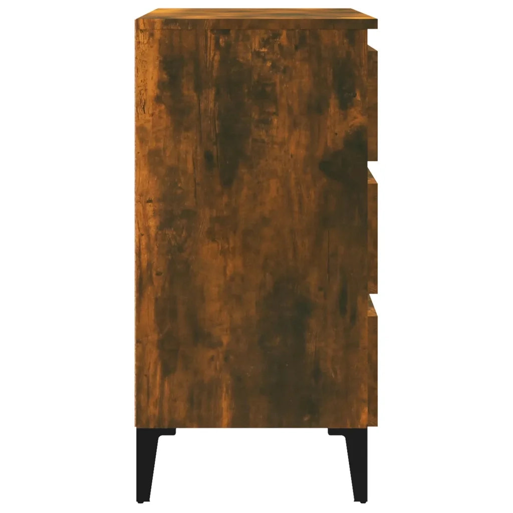 Credenza | Madia | Buffet da pranzo | Armadio da pranzo Rovere Fumo 60x35x69 cm in Legno Multistrato