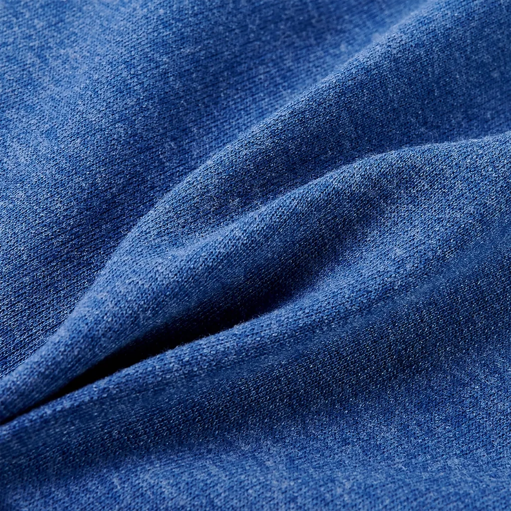 Felpa con Cappuccio e Cerniera per Bambini Blu Scuro M¨¦lange 104