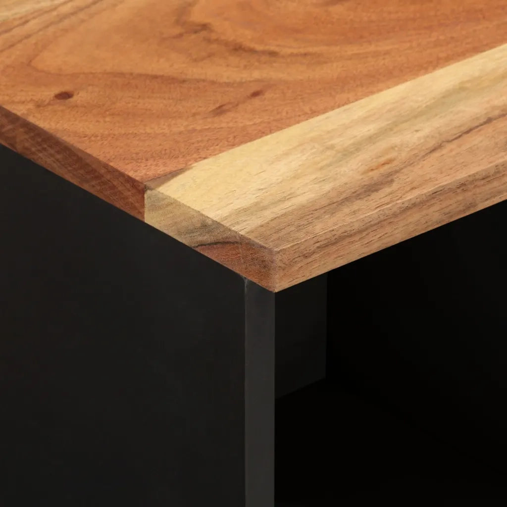 Mobile da Bagno 38x33x160 cm in Legno Massello di Acacia 351999