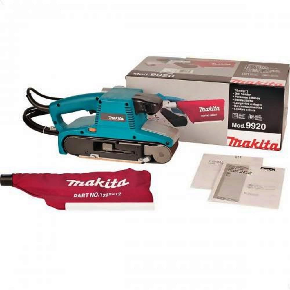 Makita 9920 - Lijadora de banda 76x610 mm 1010W 210-440 m/min 4.5 kg