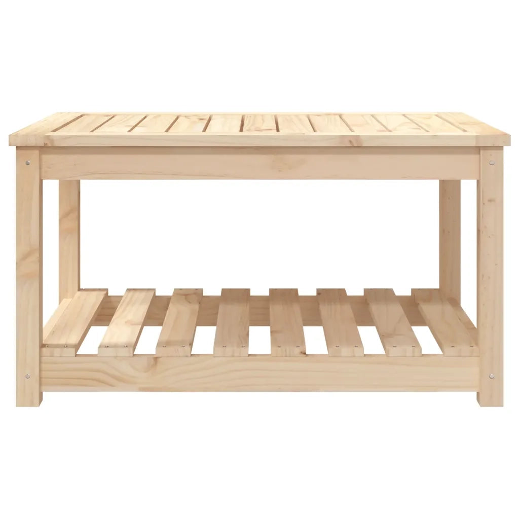 Tavolo da Giardino | Tavolino da esterno 82,5x50,5x45 cm in Legno Massello di Pino