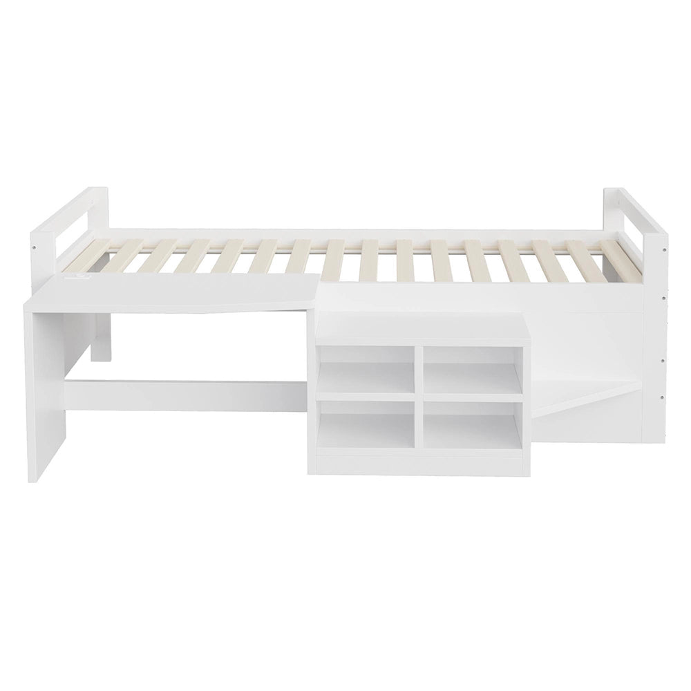 Letto bambino 90x200cm?- Xylo - legno scrivania bianco