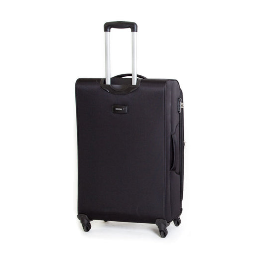 Trolley Valigia Grande Morbida in Poliestere 4 Ruote TSA Ravizzoni Ambra Nero