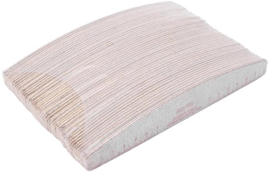 Strumento per unghie 80/80 grana - Strumenti per manicure - Accessori per cura unghie - Dispositivo versatile - Design curvo - Fondamentale per la cura delle unghie