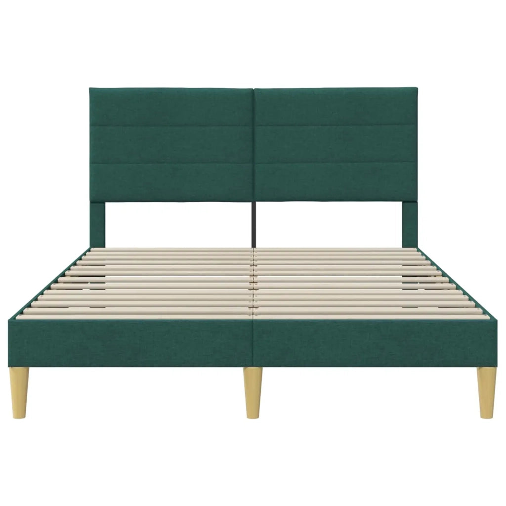 Struttura del letto Verde Scuro 120 x 200 cm Tessuto 42027579