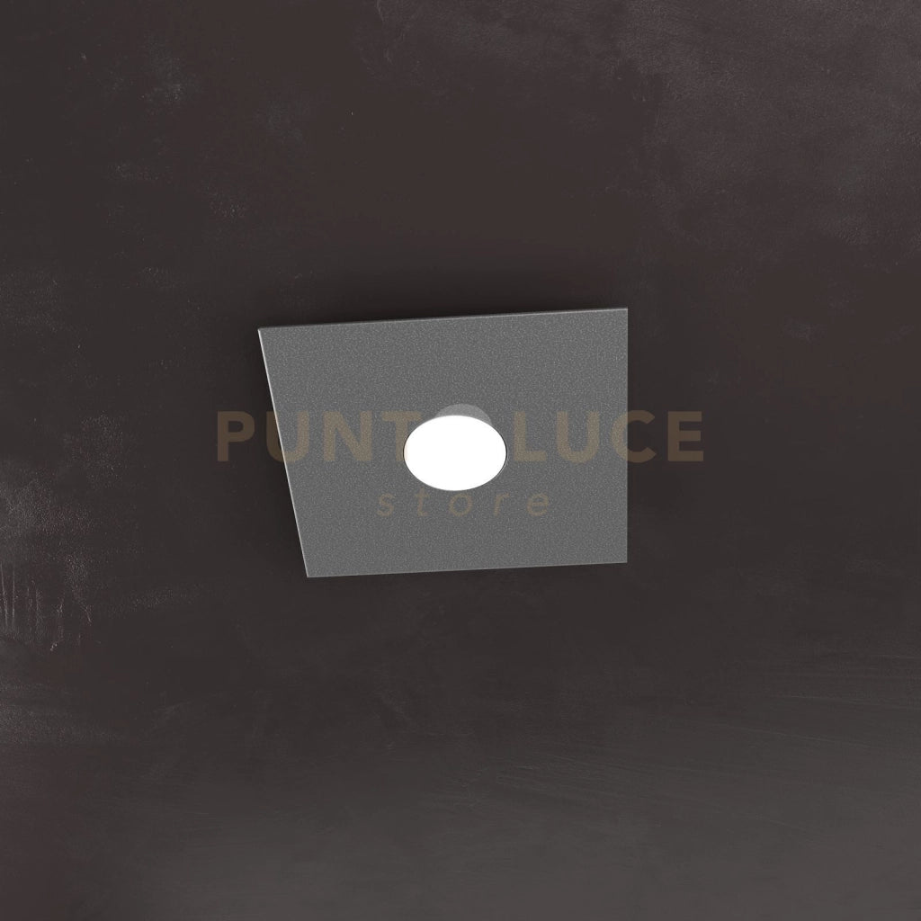 ECCENTRIC APPLIQUE-PLAFONIERA 1 LUCE GRIGIO ANTRACITE 1156-1L-GA