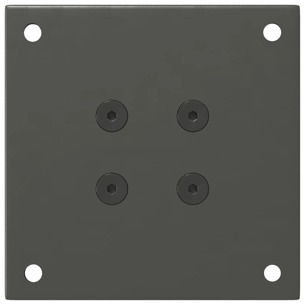 Set di 4 gambe moderne regolabili per tavolino da caffè 30 x 32 cm in acciaio antracite 02_0056748