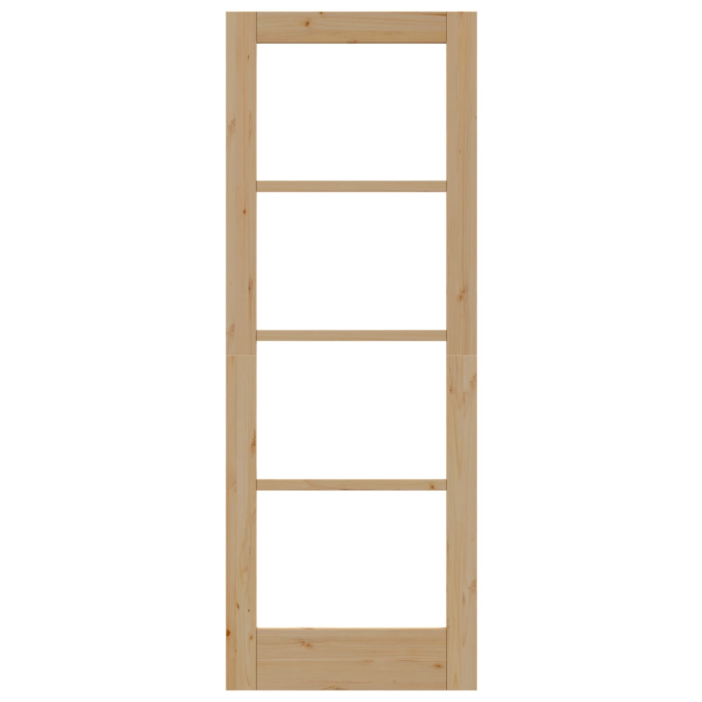 porta interna con vetro "ORKDAL" 73,5x198,5x4 cm in legno massello di pino