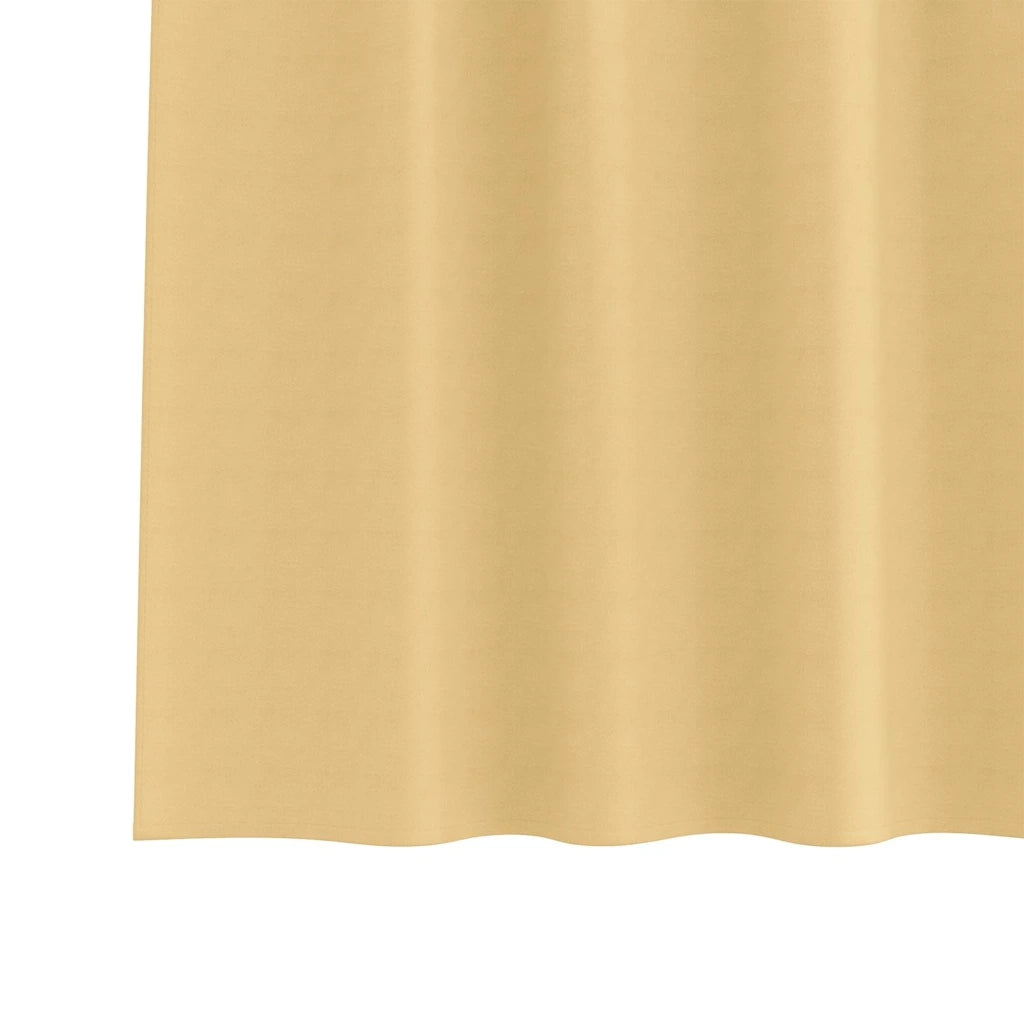 vidaXL Tende con tende 2 pcs Beige Poliestere