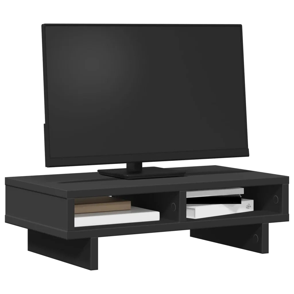 vidaXL Supporto per Monitor Nero 50x27x15 cm in Truciolato