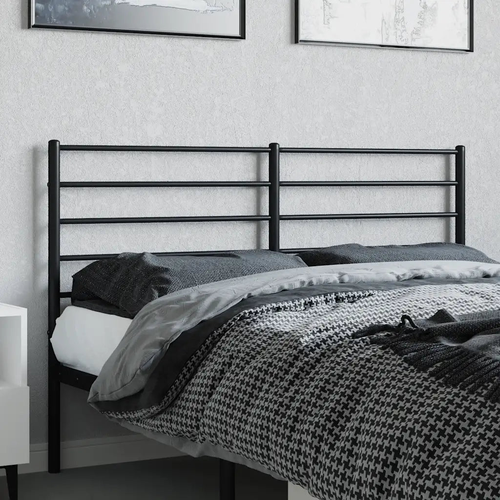 Testiera | Testata di Ricambio in Metallo Nero 120 cm