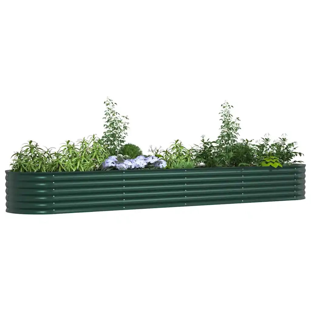 Letto Rialzato Verde 400 x 80 x 44 cm Acciaio 42008127