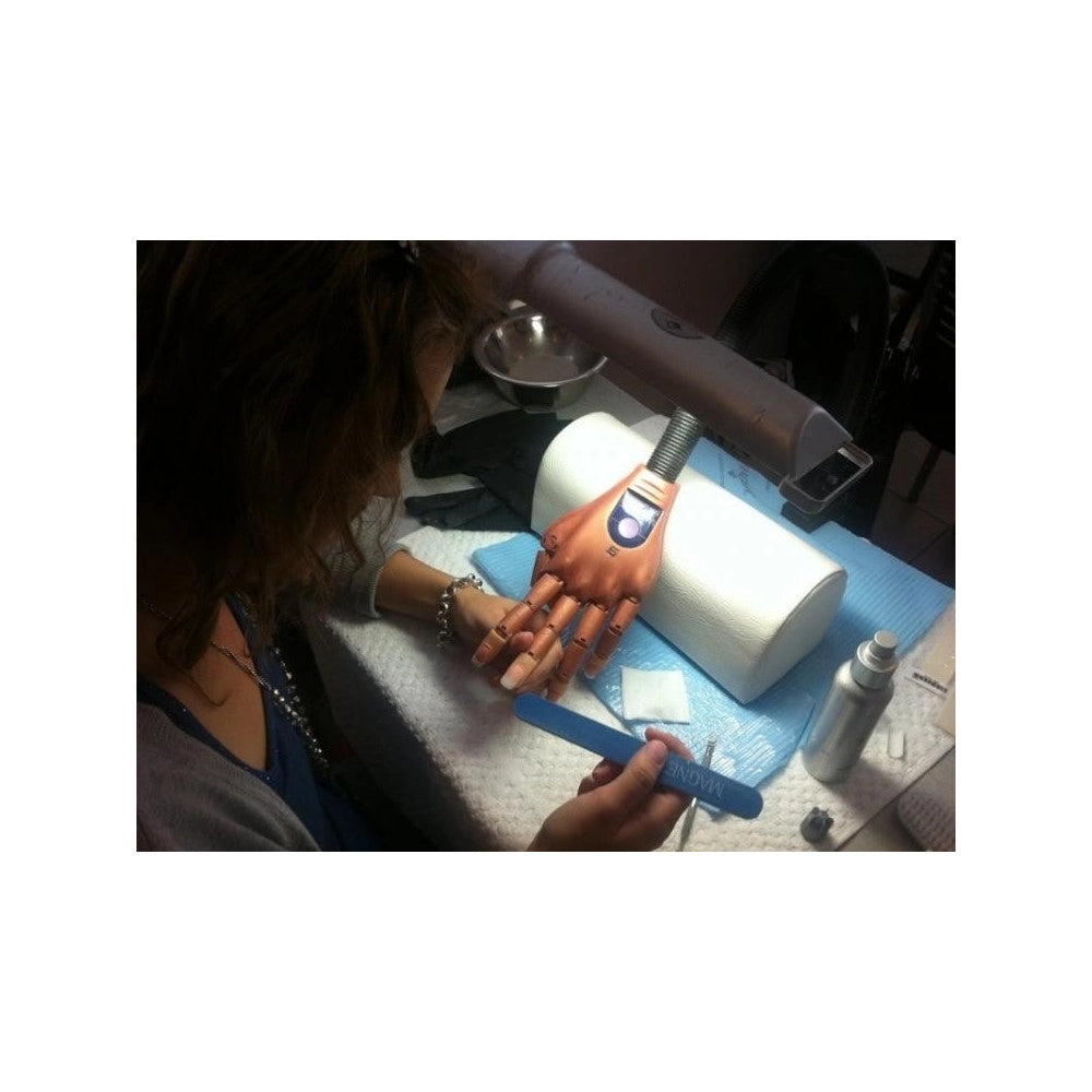 Trade Shop - Mano Finta Per Pratica Nail Art Estetista Supporto Tavolo Unghie Finte Gel Tips -