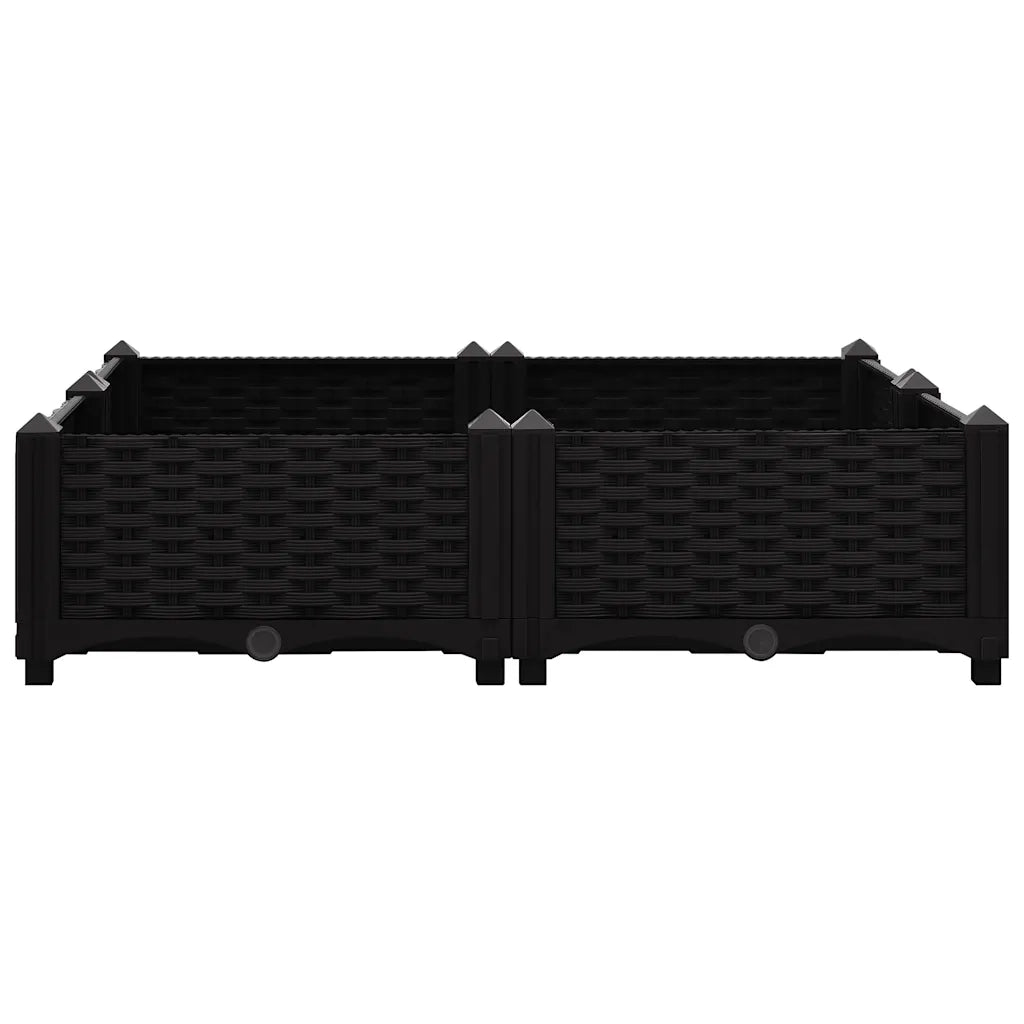 Fioriera Rialzata 80x80x23 cm in Polipropilene 316539